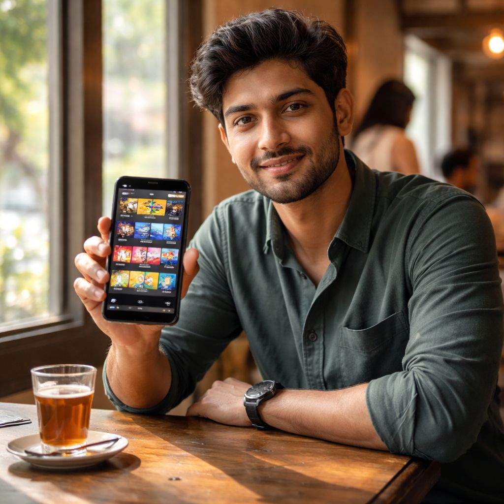বাংলাদেশি খেলোয়াড় বাড়িতে Kash777 মোবাইল ক্যাসিনো উপভোগ করছেন